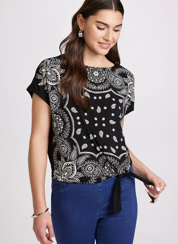 Paisley Print T-Shirt