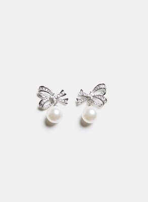 Boucles d'oreilles à boucle et perle