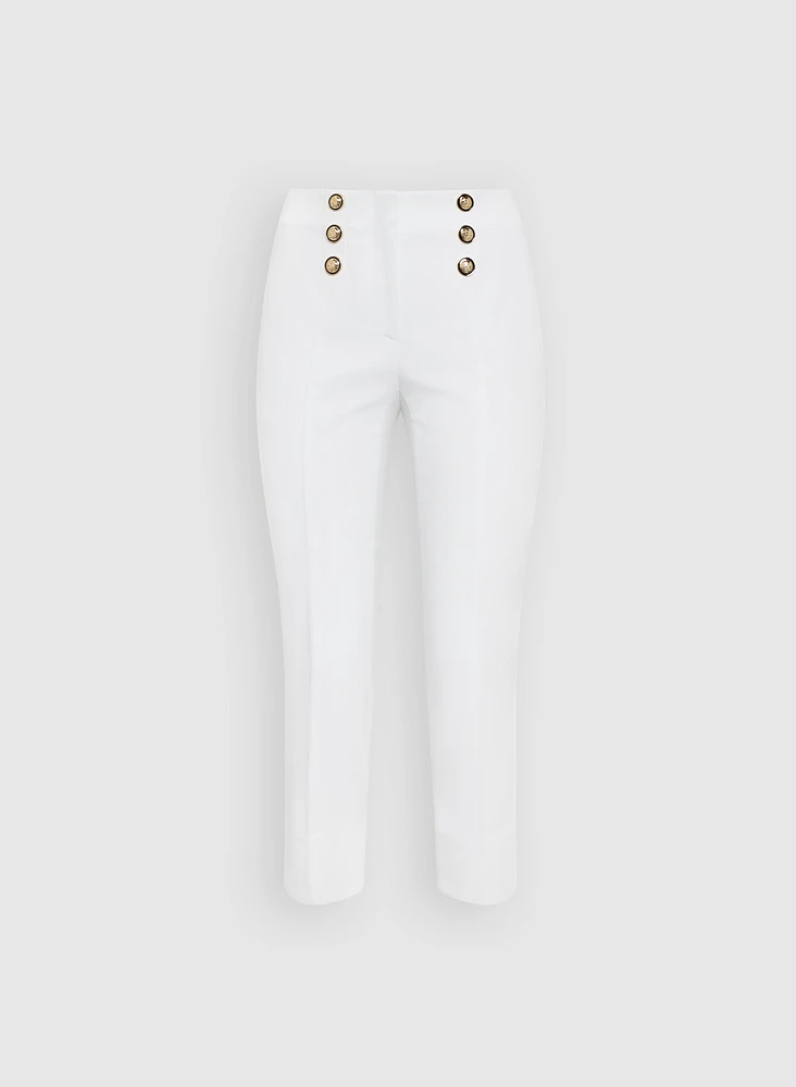 Pantalon Emma étroit à boutons