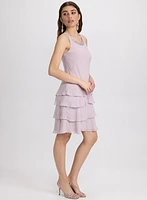 Embellished Jacket & Tiered Dress Set