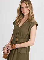 Robe poches cargo à ceinture