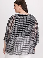 Blouse à motif géométrique