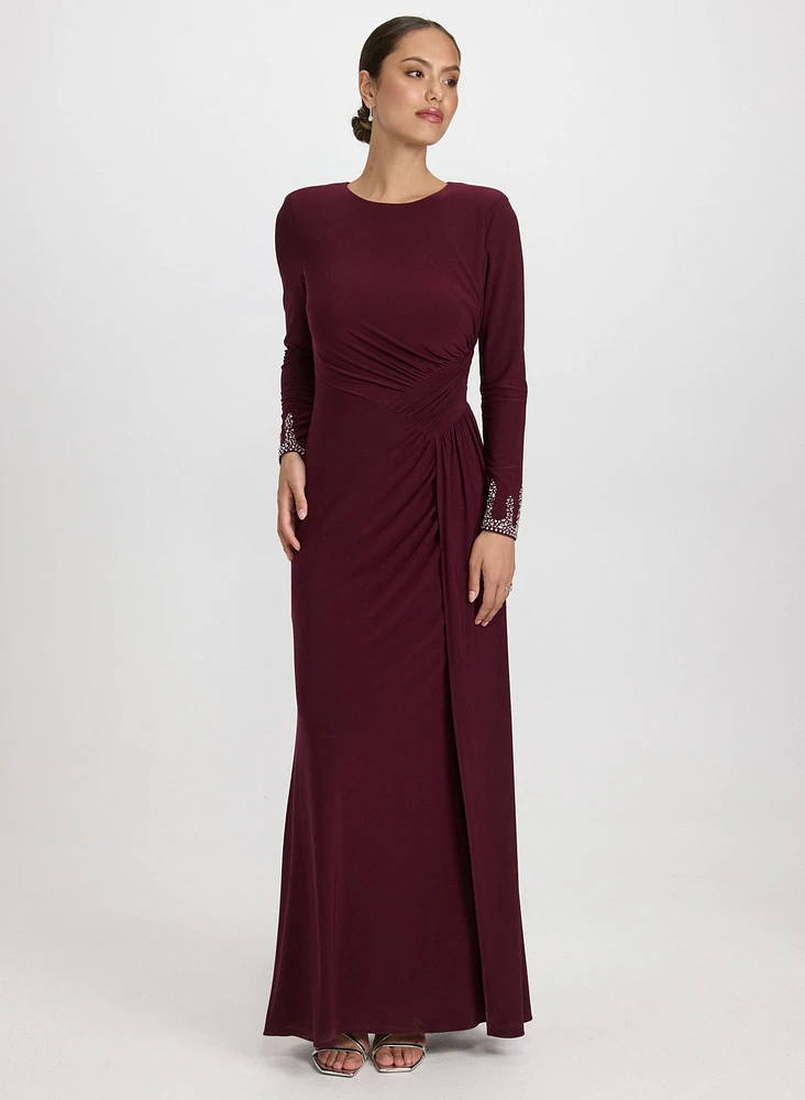 Robe à effet drapé