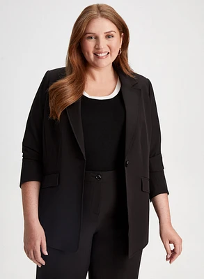 Notched Collar Blazer