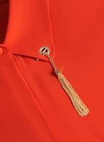 Blouse à pampilles métalliques