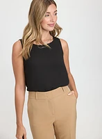 Layered Sleeveless Blouse