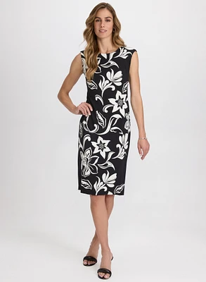 Robe en jersey à motif floral