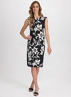 Robe en jersey à motif floral