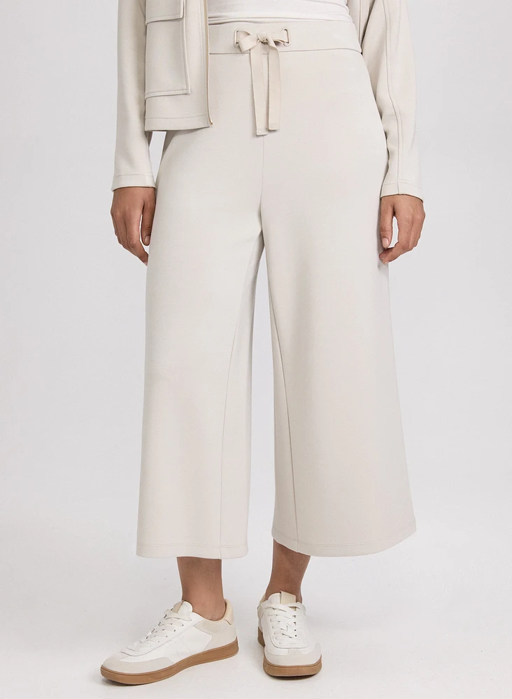Pull-On Wide-Leg Pants