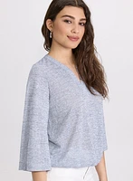 Mixed Knit Top
