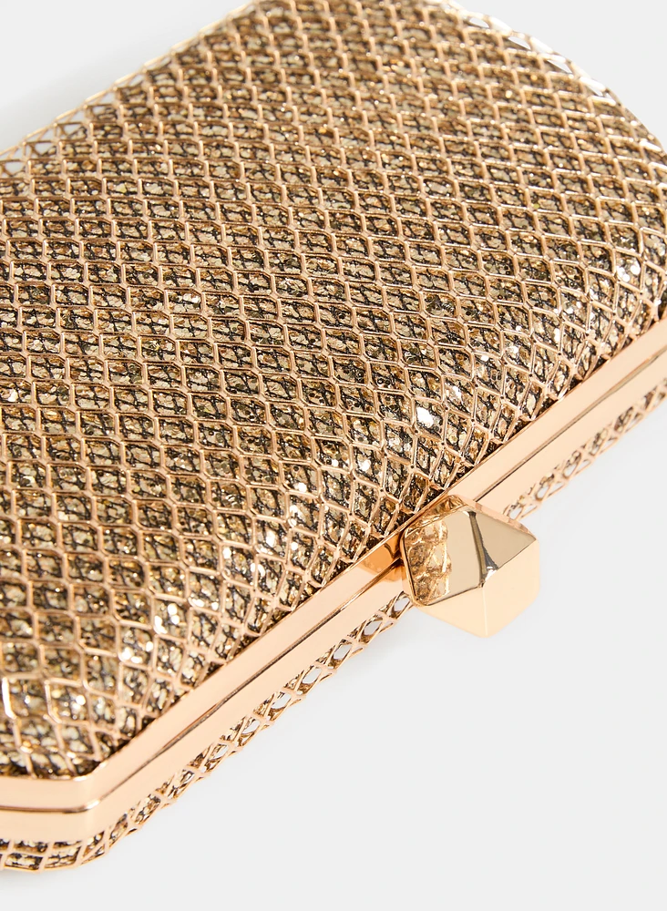 Glitter Rectangular Clutch