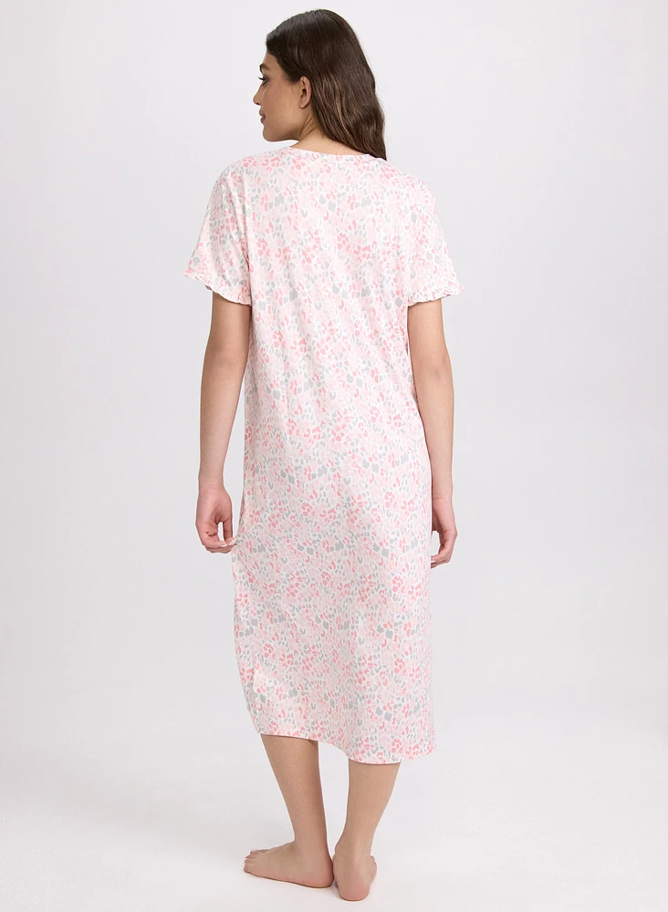Leopard Print Night Dress