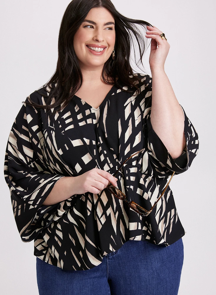 Joseph Ribkoff - Abstract Print Blouse