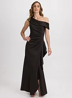 Robe asymétrique à volants