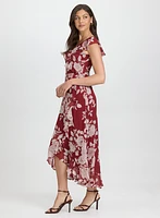 Floral Flounce Front Dress