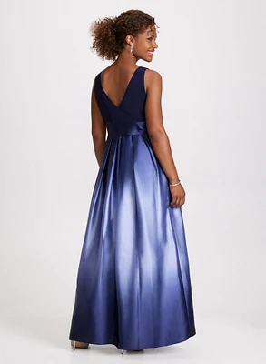 Ombre Effect Evening Dress