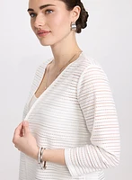 Textured Open Cardigan