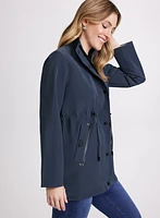 Manteau de pluie à capuchon amovible