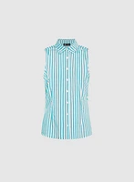 Blouse rayée sans manches
