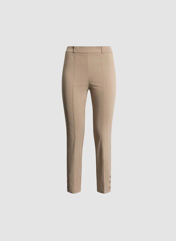 Slim Pull-On Ankle Pants