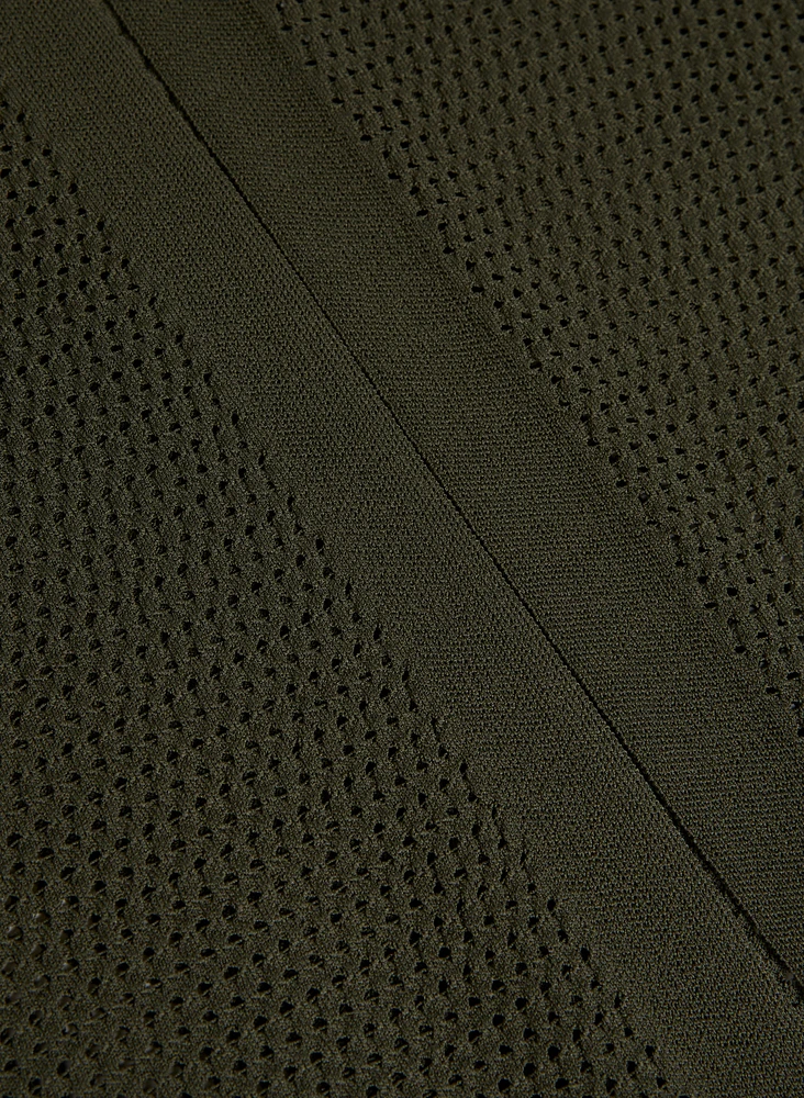 Cardigan en tricot ajouré