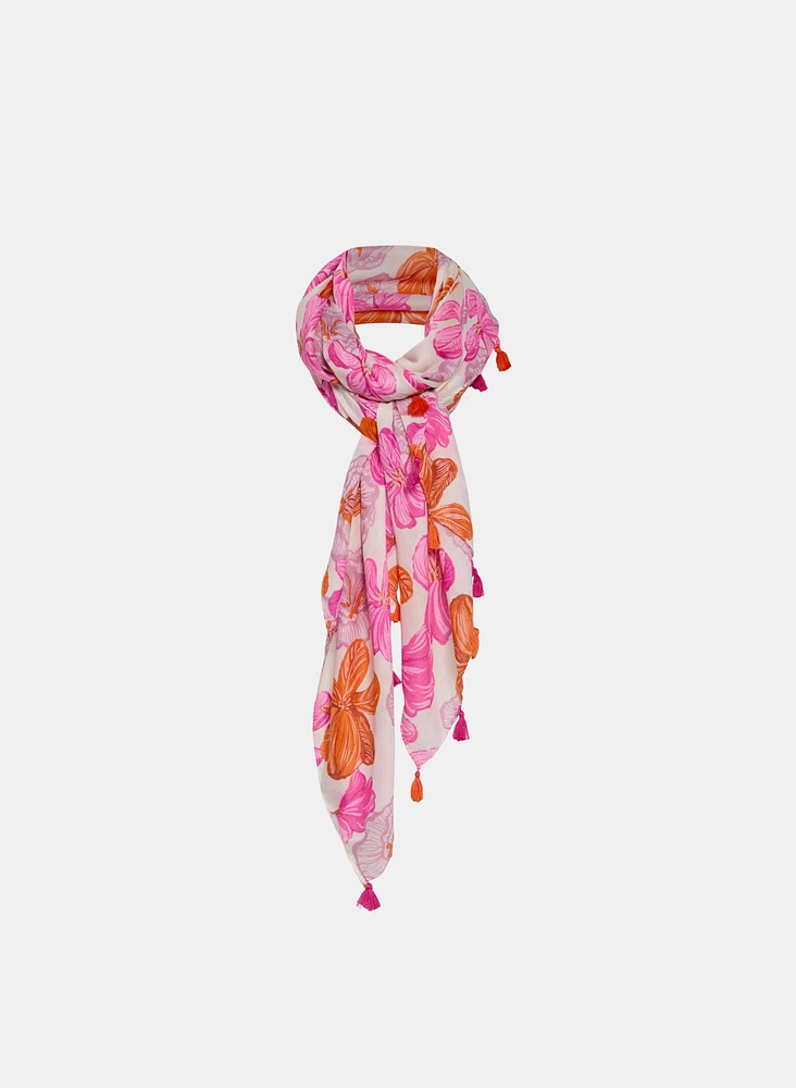 Floral Print Scarf