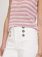 Pantalon Emma étroit à boutons