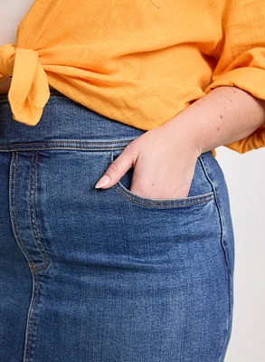 Denim Pencil Skirt