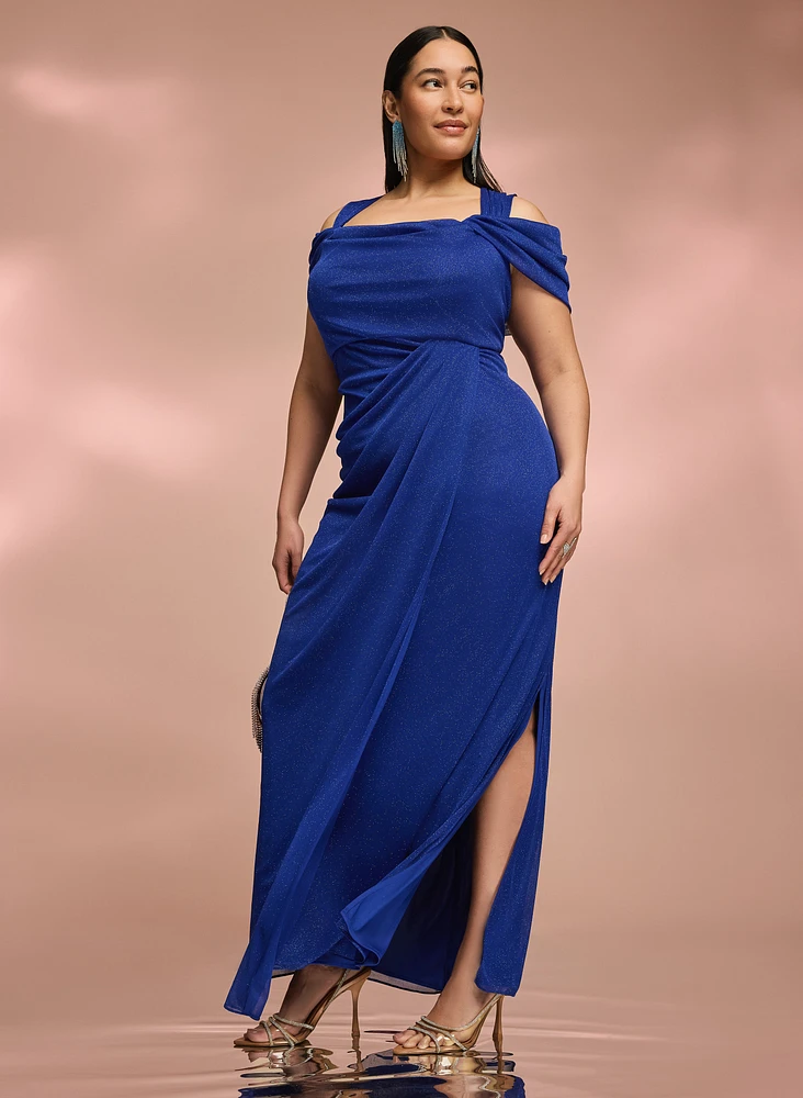 Robe brillante en filet