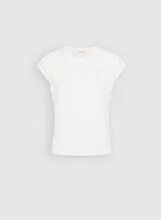T-shirt à appliqués floraux
