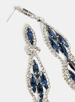 Tiered Linear Crystal Earrings