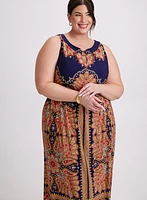 Paisley Print Maxi Dress