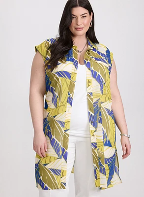 Palm Print Blouse