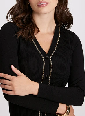 Chain Detail Cardigan