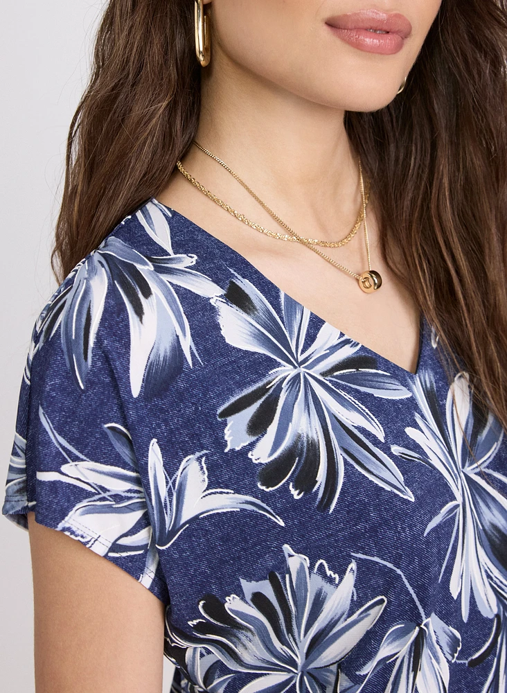 Floral V-Neck Dress