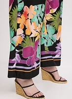 Joseph Ribkoff - Tropical Print Wide Leg Pants