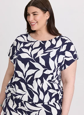 Leaf Print Top