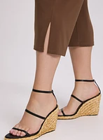 Side Slit Pull-On Capris