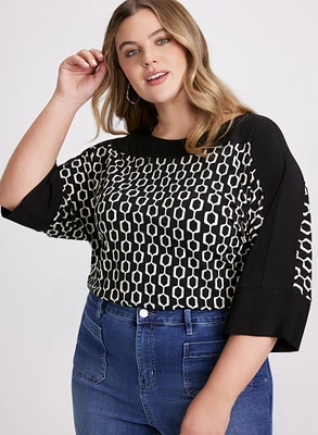 Chain Link Print Top