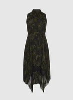 Floral Halter Neck Dress