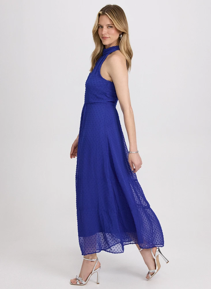 Robe à encolure licou