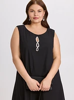 Chiffon Dress & Cape Set