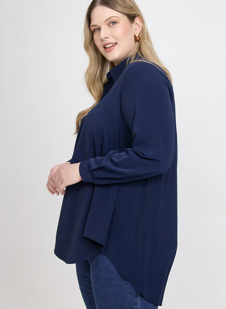 Blouse à col polo