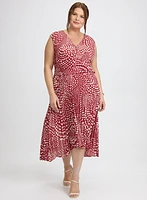 Polka Dot Plissé Dress