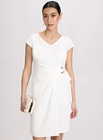 Robe fourreau effet portefeuille