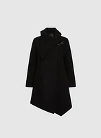 Cowl Neck Wool Coat