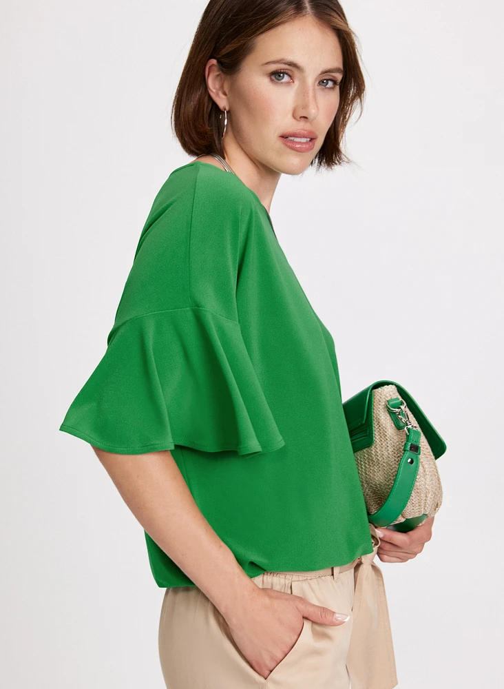 Flutter Sleeve Top