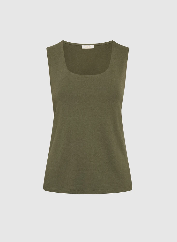 Square Neck Tank Top