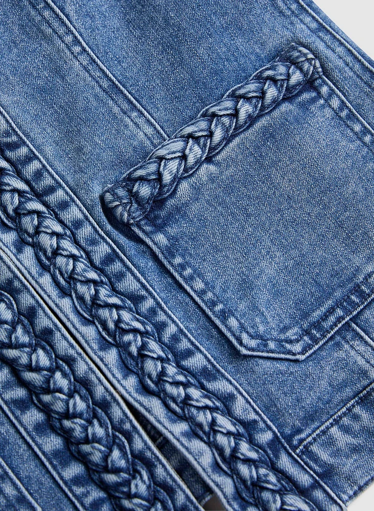 Braid Trim Denim Jacket