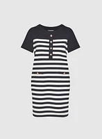 Striped A-Line Dress